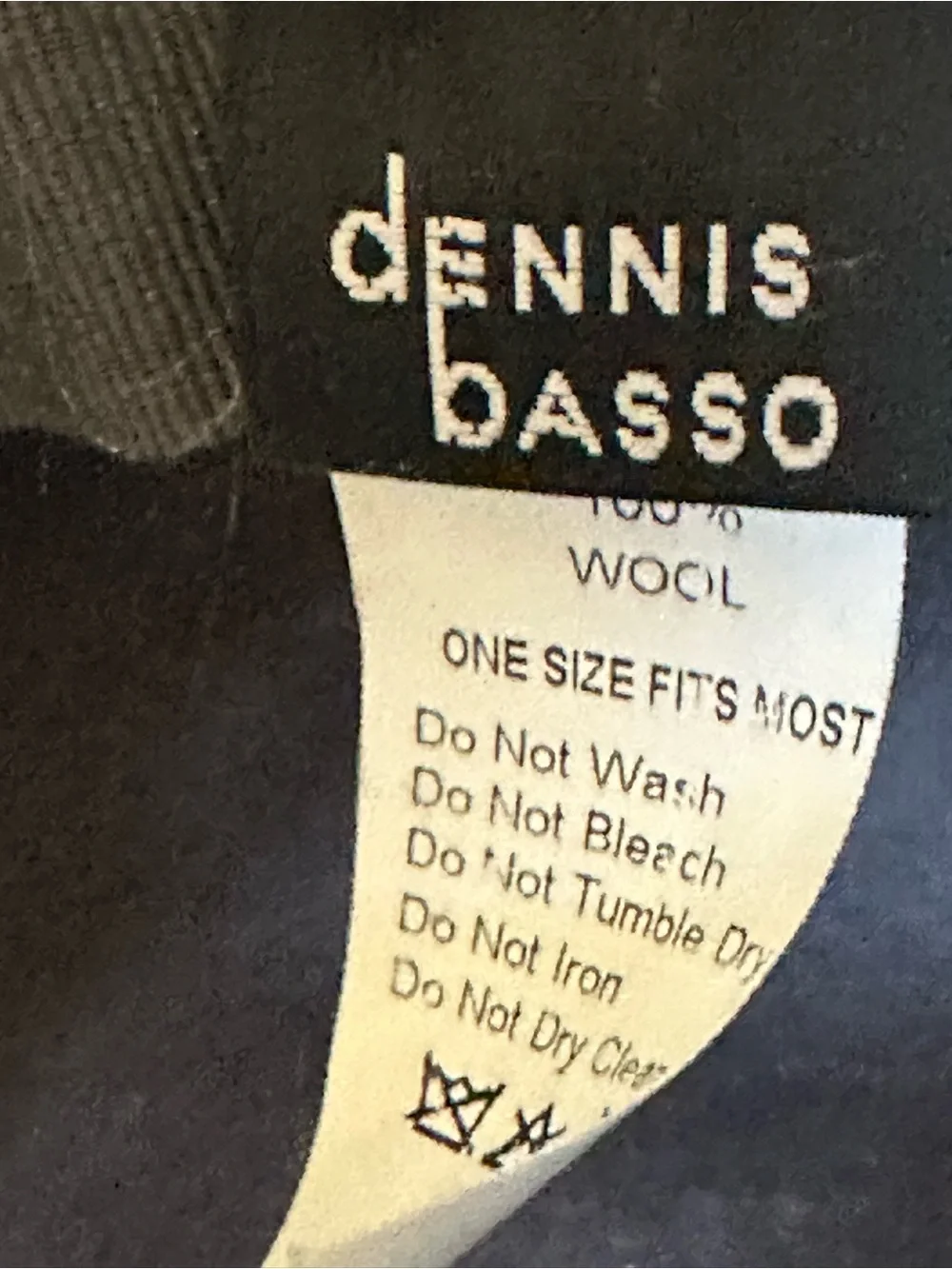 dennis basso Gray Wool Cloche Hat with Black Fur Trim